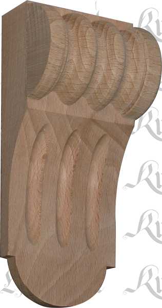 Holzapplikation antik, Buche Auflage. Holzzierteil antik, Holzkapitell, Kapitelle Holz